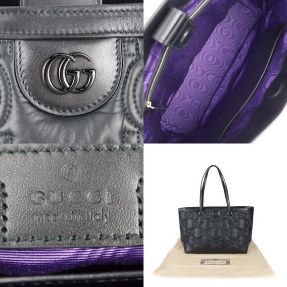 GUCCI Black Leather Shoulder Bag - Picture 8 of 8